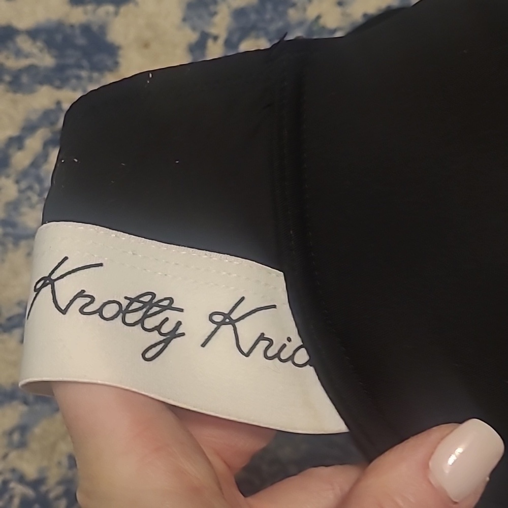 Knotty Knickers sz 36 D black white bra WL195 - Picture 2 of 5